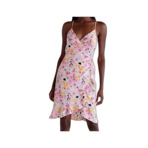 Vero Moda Henna Dress Floral Pink Mini Sundress Medium